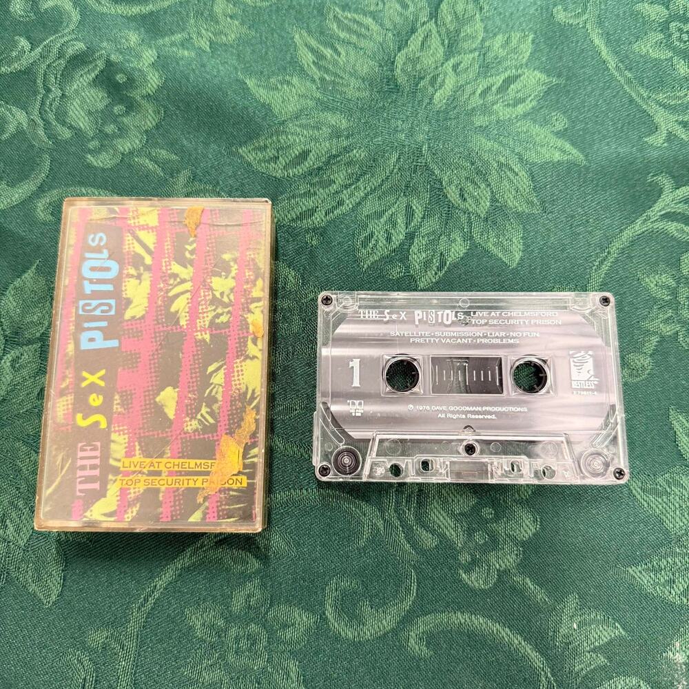 Sex Pistols Live At Chelmsford Top Security Prison Cassette Tape 1990 Restless